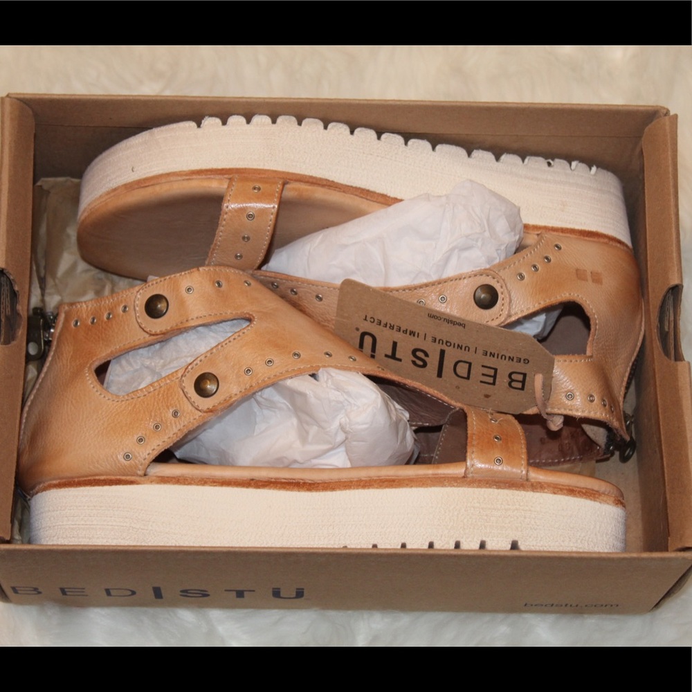BED|STU....Bone Rustic Soni Leather Sandal